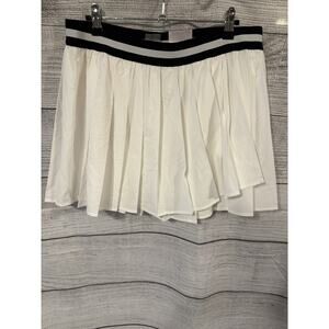 Calia by Carrie Underwood White & Black Tennis Skirt / Skort Size Large NEW